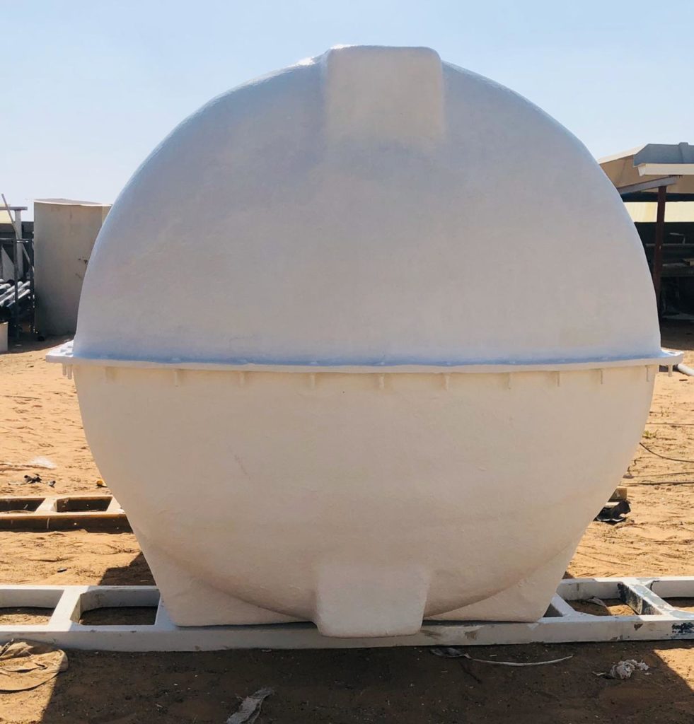 GRP Cylindrical Water Tanks In UAE Al Madina Fiber Glass LLC